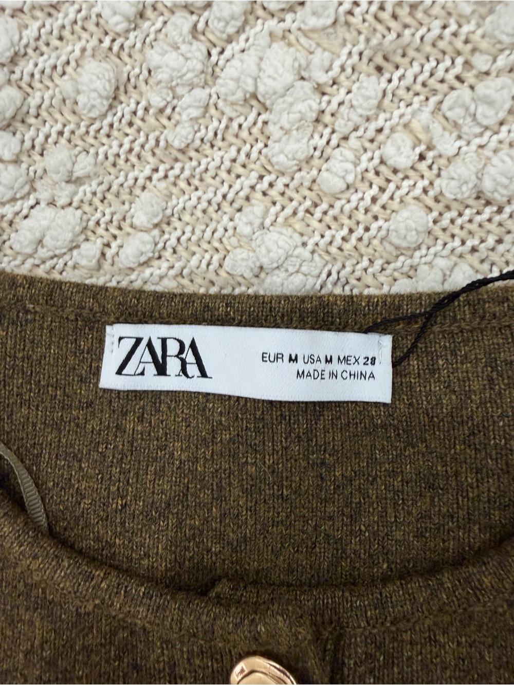 Olive green Zara dress - Picture 3 of 3